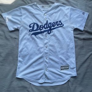 White dodger youth jersey. Size: Youth L